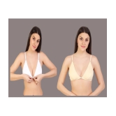 Desiprime - Multicolor Cotton Non Padded Womens Everyday Bra ( Pack of 2 ) - None