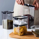 Air-Tight Unbreakable Kitchen Storage Jar - 7pcs Set