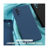 Case Vault Covers - Blue Silicon Plain Cases Compatible For Xiaomi Redmi Note 10s ( Pack of 1 ) - Blue