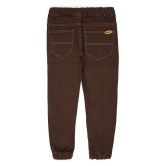 Urbano Juniors Boys Brown Slim Fit Jogger Jeans Stretch - None