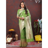 Parotgreen Soft Silk Woven Design Gold Zari Weaving Saree