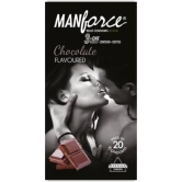 MANFORCE Wild 3 in 1 Chocolate Flavoured Condom  (20 Sheets)