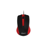 Foxin Classy-Red Wired Plug-N-Play USB Mouse, High Resolution 800 DPI