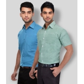 DESHBANDHU DBK - Multicolor Cotton Regular Fit Mens Casual Shirt (Pack of 2 ) - None