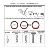 VIVASTRI Gold Bangle ( Pack of 1 ) - None