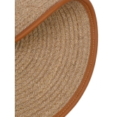 Round Jute Mats-Tan / Set of 8