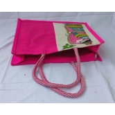 Jute Bag Pink Color