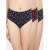 IN CARE LINGERIE - Multicolor Cotton Printed Women's Briefs ( Pack of 3 ) - None