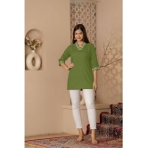 Kapadia Green Rayon Womens Regular Top ( Pack of 1 ) - None