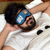 Indigifts Funny Birthday Gift for Brother Jugaadu Printed Sleeping Eye Mask For Boys 7.8x3.3 inches - Friendship Gifts For Best Friend, Brother, Boy, Sleeping Mask For Boys, Funky Eye Cover