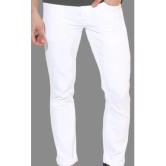 HALOGEN - White Cotton Blend Slim Fit Mens Jeans ( Pack of 1 ) - None