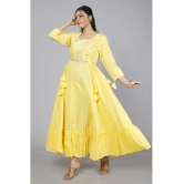 JC4U - Yellow Cotton Blend Womens Fit & Flare Dress ( Pack of 1 ) - None