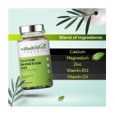 Health Veda Organics Calcium, Magnesium, & Zinc Tablets 60 no.s Minerals Tablets