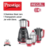 Prestige Regal 750 Juicer Mixer Grinder (4 Jars, Red and Black)