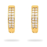 LUV FASHION Golden Huggies Earrings ( Pack of 1 ) - Golden