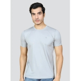 Supersquad Polyester Regular Fit Solid Half Sleeves Mens T-Shirt - Light Grey ( Pack of 1 ) - None