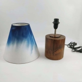 Cone Table Lamp - Blue Ombre Lamp Shade