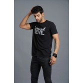 Handsome Devil Printed Black T-Shirt for Men S