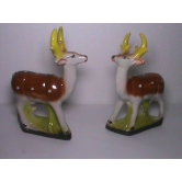 Peengan Vintage Pair of Ceramic Deer Figurines