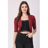 Affair Cotton Womens Shrugs - Maroon ( Single ) - None