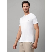 UrbanMark Polyester Regular Fit Solid Half Sleeves Mens T-Shirt - White ( Pack of 1 ) - None