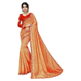 ofline selection - Orange Silk Blend Saree With Blouse Piece (Pack of 1)