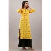 MAUKA - Yellow Straight Rayon Women's Stitched Salwar Suit ( Pack of 1 ) - None