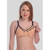 Desiprime - Beige Cotton Printed Womens Maternity Bra ( Pack of 1 ) - 34B