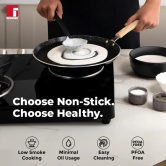 Bergner Bellini Aura Non Stick Tawa | Gas & Induction Compatible | Black 30 cm