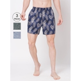 Fitz - Multi Cotton Mens Boxer- ( Pack of 3 ) - None