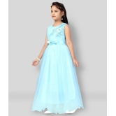 Aarika Net Gown For Girls ( Pack of 1 , Turquoise ) - None