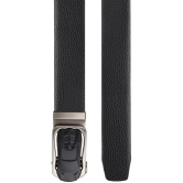 Zacharias - Black Leather Men's Casual Belt ( Pack of 1 ) - None