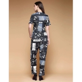 Selvia Black Printed Pant Top Set - None