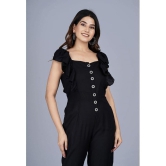 Smien - Black Rayon Regular Fit Womens Jumpsuit ( Pack of 1 ) - None