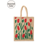 Style Smith - Assorted Jute Lunch Bag Pack of 1 - Assorted