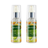 Jovees Herbal Hair Serum With Grape Seeds & Almond Oil |For Frizzy Hair | Prevents Hairfall | For Men & Women | 60ml (Pack of 2)