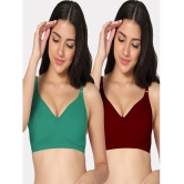 IN CARE LINGERIE - Multicolor Cotton Non Padded Women's Everyday Bra ( Pack of 2 ) - None