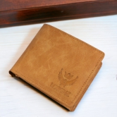 Lorenz Bi-Fold Pu-Leather Wallet for Men (Tan) | WL-31