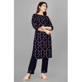 SIPET - Blue Straight Rayon Womens Stitched Salwar Suit ( Pack of 1 ) - None