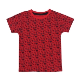 NammaBaby - Red Cotton Boy's T-Shirt ( Pack of 2 ) - None