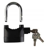 RAMDEV ENTERPRISE Alarm Lock Padlock Anti-Theft Security System Door Motor Bike 110dB with Keys Lock Safety Lock  (Black).