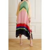 Lotus Silk Crepe Kaftan Dress