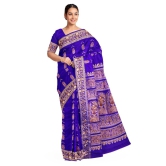 Baluchari Zari Meena Silk Saree Blue