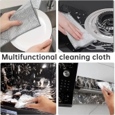 Multifunctional Double Layer Non-Scratch Wire Dishcloth - 10 Pack