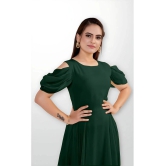 JASH CREATION - Green Georgette Womens Gown ( Pack of 1 ) - None