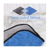 Auto Hub Blue 800 GSM Drying Towel For Automobile ( Pack of 3 )