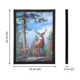 Saf 5D Animal Painting With Frame