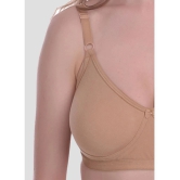 Elina - Beige Cotton Non Padded Womens T-Shirt Bra ( Pack of 1 ) - None