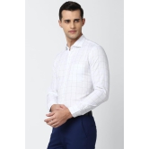 Men White Slim Fit Formal Full Sleeves Formal Shirt