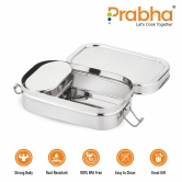 Stainless Steel Rectangle Lunch Box, Leak-Proof Container-No. 2